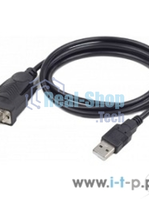 Конвертер USB->SERIAL Cablexpert UAS-DB9M-02 AM/DB9M, 1,5 м, PL2303TA, WinXP-Win8, черный, пакет