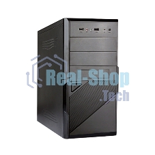 Компьютерный корпус ExeGate EX284020RUS Minitower BA-201 Black, mATX, (AA400, 80мм), 2*USB, Audio