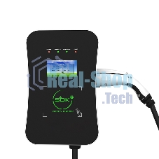 Зарядная станция S'OK Green Energy M3W Series Wallbox EV Charger SM3W10732542-5wf, 1-phase, 7kw (32a/220v), ocpp 1.6j, rfid, wifi, lan, ip54, кабель 5м