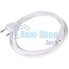 Кабель для аудио-видео техники IEC-320-C7, 2-pin 1,8m, белый, iOpen ACE023-W-1.8M