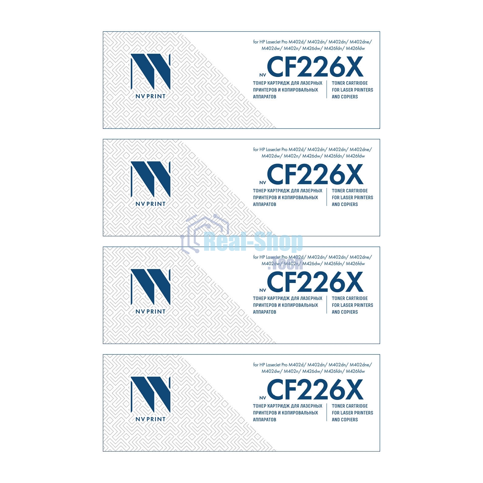 Картридж NVP совместимый NV-CF226X-SET4 для HP LaserJet Pro M402d/M402dn/M402dn/M402dne/M402dw/M402n/M426dw/M426fdn/M426fdw (9000k) (4 шт)