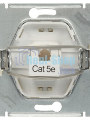 Механизм розетки комп. 1-м СП Glossa RJ45 CAT.5E алюм. SchE GSL000381K