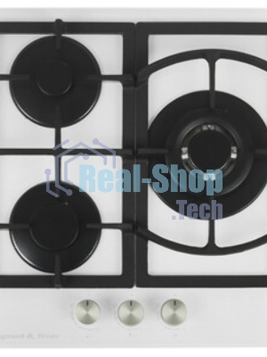 Газовая варочная панель Zigmund & Shtain M 26.4 W независимая, белый