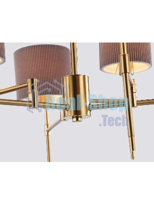 Люстра Ambrella light LH72381/6 BS/GR латунь/серый E14*6 max 40W D690*705