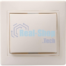 Выключатель IEK EVK10-K33-10-DM ВС10-1-0-ККм 1кл 10А КВАРТА (кремовый)