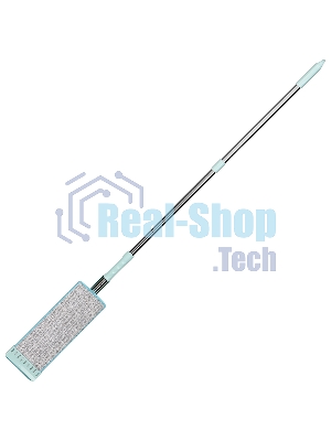 Швабра для пола Рыжий кот WRING SIMPLE с механизмом отжима и насадкой из микрофибры