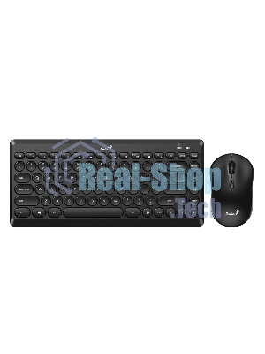 Комплект клавиатура+мышь Genius Luxemate Q8000 беспроводной, USB, 1600 DPI, чёрный
