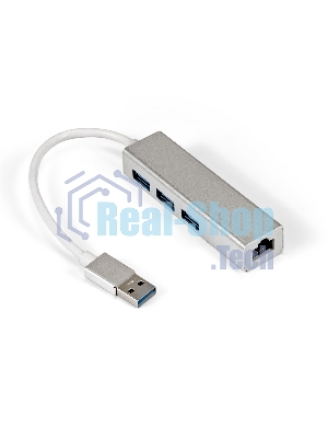 Кабель-адаптер ExeGate EXE-77U3T-45 (USB3.0 --> 3xUSB3.0 + 1xRJ45 UTP 1000Mbps RLT8153)