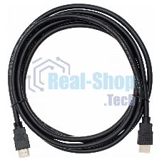 Кабель аудио-видео Cactus CS-HDMI.1.4-3 HDMI (m)/HDMI (m) 3м. позолоченные контакты черный