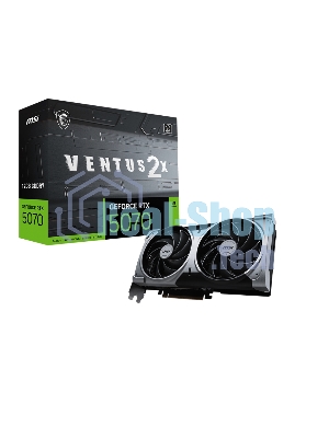 Видеокарта MSI RTX 5070 12G VENTUS 2X RTX 5070 12Gb 192bit GDDR7 HDMIx1 DPx3 HDCP Ret