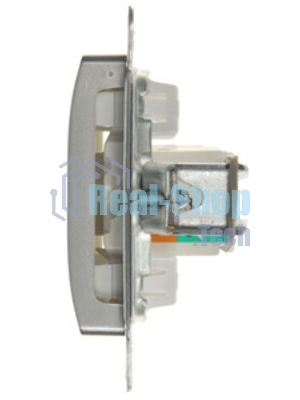 Механизм розетки комп. 1-м СП Glossa RJ45 CAT.5E алюм. SchE GSL000381K