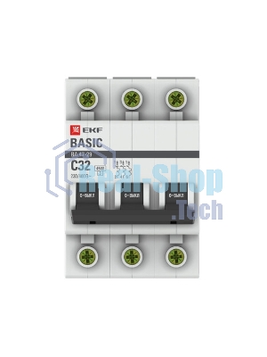 Выключатель автоматический EKF mcb4729-3-32C 3P 32А (C) 4,5кА ВА 47-29 Basic