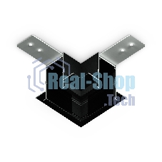 GL1040 BK черный коннектор угловой для встраиваемого шинопровода Magnetic 220V 80*80*47