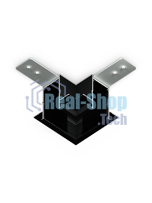 GL1040 BK черный коннектор угловой для встраиваемого шинопровода Magnetic 220V 80*80*47