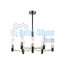 Люстра Ambrella light LH55503/9 SN/BK/CL сатин никель/черный/прозрачный E14*9 max 40W D760*760