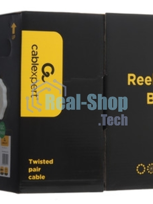Кабель Cablexpert FPC-5004E-SOL/100, FTP indoor 4x2x0.48, CCA, кат.5е, однож., 100м, box, серый