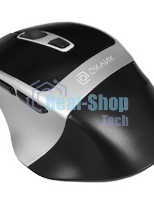 Мышь беспроводная Oklick 516MW черный/серебристый, 1600 dpi, радиоканал, Bluetooth, USB, кнопки - 6