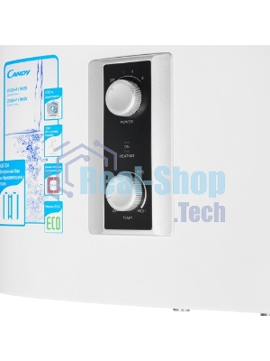 Водонагреватель электрический Candy CF50V-P1 INOX белый, накопительный, 50 л, 2 кВт