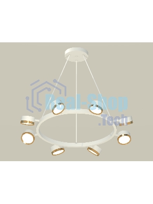 Светильник Ambrella light XB9195152/8 SWH/PYG белый песок/золото желтое полированное GX53 (C9195, N8124)