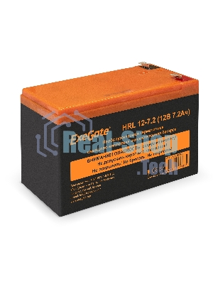Батарея для ИБП ExeGate EX285658RUS HRL 12-7.2 (12V 7.2Ah, 1227W, клеммы F2)