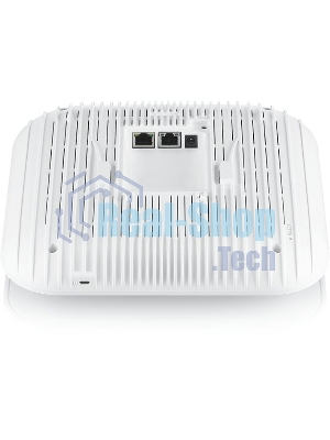 Гибридная точка доступа Zyxel NebulaFlex Pro WAX650S, W-Fi 6, 802.11a/b/g/n/ac/ax (2,4 и 5 ГГц), MU-MIMO, Smart Antenna, внутренние антенны 4x4, до 1200+2400 Мбит/с, 1xLAN 5GE, 1xLAN GE, PoE, защита о