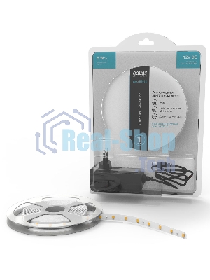 Лента светодиодная Basic в комплекте Gauss 12V 6W/m 600lm/m 4000 IP65 LED 5m 1/80