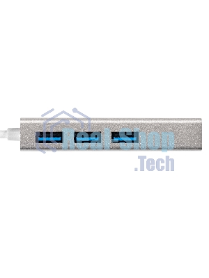Кабель-адаптер ExeGate EXE-77U3T-45 (USB3.0 --> 3xUSB3.0 + 1xRJ45 UTP 1000Mbps RLT8153)