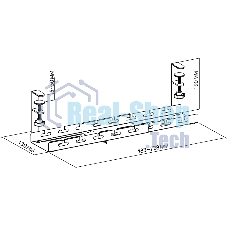Кабель-канал Cactus CS-CM-700-1BK для столов 72.8x13x19см черный