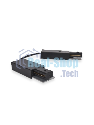 GL7088 BK черный коннектор гибкий однофазный для соединения трековых шинопроводов