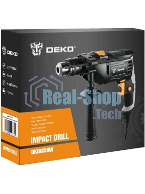 Дрель Deko DKID850W, 850 Вт, сетевая, ударная