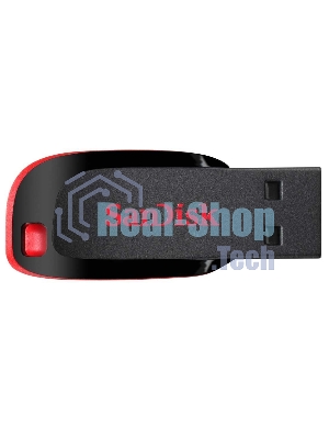 Флешка USB Sandisk CZ50 Cruzer Blade (SDCZ50-064G-B35), 64Gb, USB 2.0, R/W 15/4, черный/красный