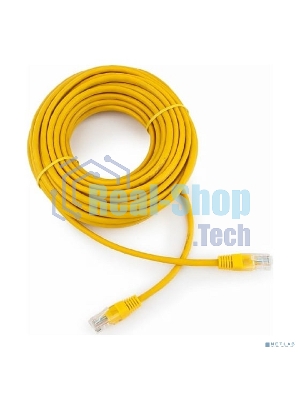 Патч-корд UTP Cablexpert PP12-10M/Y cat.5e, 10м, литой, многожильный, желтый