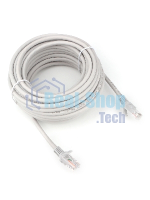 Патч-корд LSZH UTP Cablexpert PP31-10M cat.5e, 10м, литой, многожильный, серый