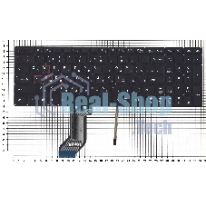 Клавиатура для ноутбука Lenovo IdeaPad Y700 Y700-15ISK черная без рамки с подсветкой