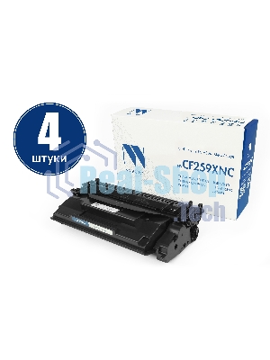 Картридж NVPrint совместимый NV-CF259X-SET4 (БЕЗ ЧИПА) для HP Laser Jet Pro M304/M404/M428 (10000k) (4 шт)