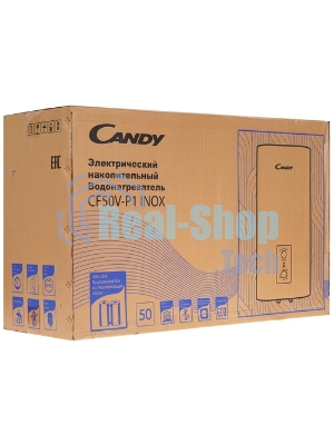 Водонагреватель электрический Candy CF50V-P1 INOX белый, накопительный, 50 л, 2 кВт