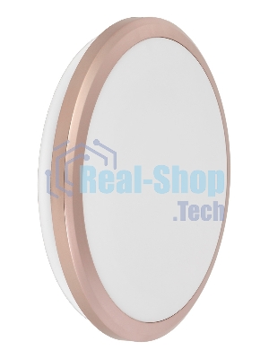 Светильник IEK LED ДПБ 3201 12Вт IP54 4000K круг розовое золото