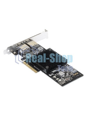 Сетевой адаптер ExeGate EXE-X550-T2 (PCI-E x8 v3.0, порты 2xRJ45 (медные), 10Gb/s (10/5/2.5/1Gb/s, 100Mb/s), Server NIC Intel Chipset X550)