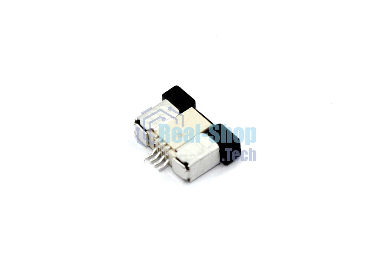 Разъем FPC Half Coverage Top Contact 0.5K-BS-4PWB 4 pin высота 2мм шаг 0,5мм