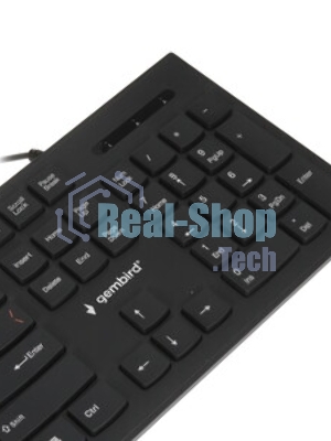 Комплект клавиатура+мышь Gembird KBS-9050L проводной, USB, 1000 DPI, чёрный