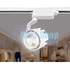 Трековый однофазный светодиодный светильник Ambrella light GL6104 WH белый LED 20W 4200K 24°