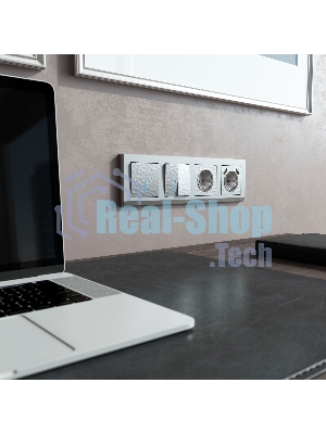 Накладка для розетки USB (серебряный)