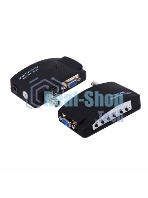 Конвертер Rexant BNC\RCA + S-video на VGA (в комплекте переходник гн. BNC – шт. RCA)
