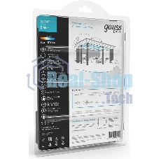 Лента светодиодная Basic в комплекте Gauss 12V 6W/m 600lm/m 4000 IP65 LED 5m 1/80