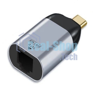 Переходник Type-C папа на RJ45 мама