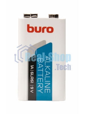Батарея Buro Alkaline 6LR61 9V (1шт) блистер