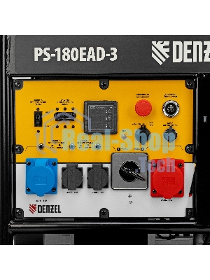 Электрогенератор бензиновый Denzel PS-180EAD-3, 18 кВт, 110 дБ, 265 кг