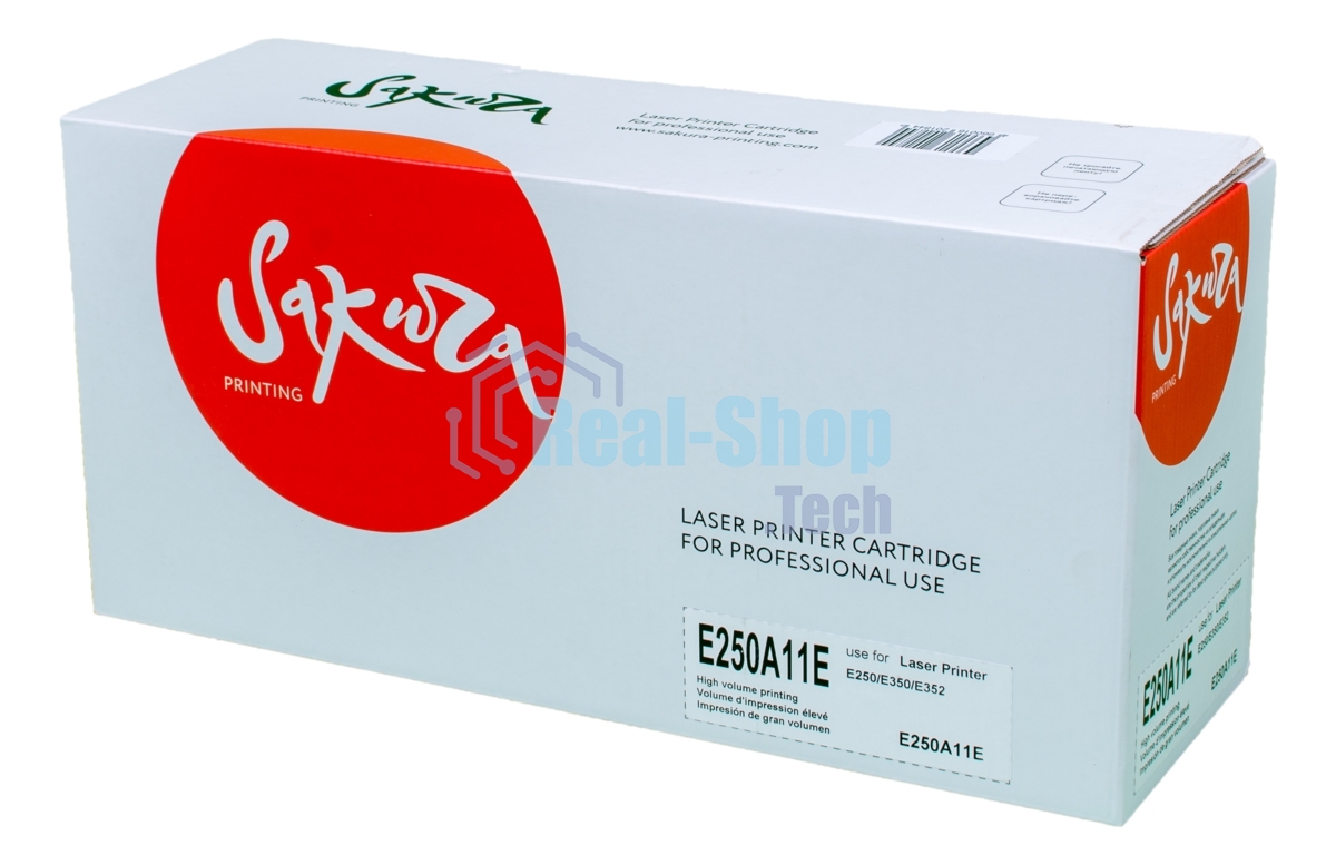 Картридж лазерный Sakura E250A11E для Lexmark E250/E350/E352, черный, 3500 к.