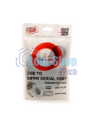 Переходник Cablexpert с USB на Com 1.8m