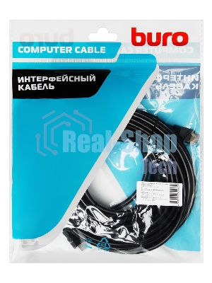 Кабель аудио-видео Buro HDMI (m)/HDMI (m) 15м. черный